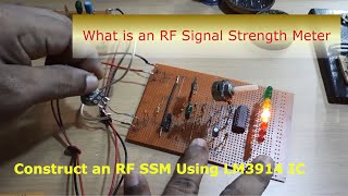 What is an RF Signal Strength Meter  How to Construct an RF Signal Strength Meter Using LM3914 IC [upl. by Jolee]