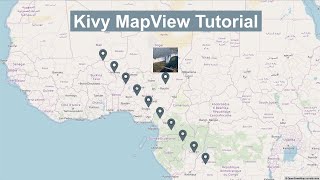 Simple amp Elegant Map in Kivy  MapView Tutorial [upl. by Shedd]