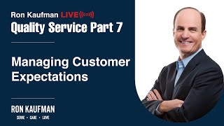 Quality Service Part 7 Managing Customer Expectations [upl. by Tandie203]