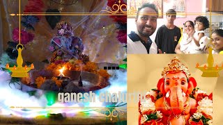 GANESH CHATURTHI VLOG 💗✨ GANPATI BAPPA MORIYA ✨ [upl. by Nosauq557]