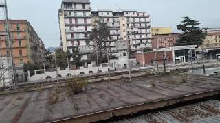 Il treno intercity per Palermo Centrale e lento alla stazione di Battipaglia [upl. by Wrdna226]