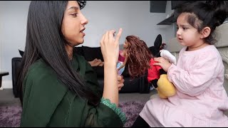 RAMADAN DAY 1  MY MUM TRIES VLOGGING  AVA SPEAKS FLUENT  DAILY VLOGS  FAIZAAN AND AMNA [upl. by Gnof200]