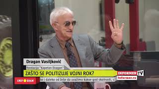 INFO DAN  Kapetan Dragan poručio Ko neće da služi vojni rok mora da plati porez [upl. by Borries]