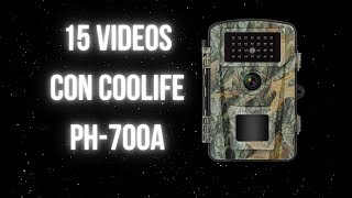 15 videos de Fototrampeo con Coolife PH700A [upl. by Azial639]