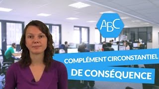 Cours de français sur le complément circonstantiel de conséquence [upl. by La]