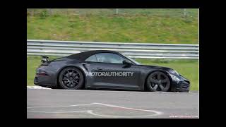 2025 Porsche 911 Turbo S Cabriolet Facelift Spy Shots [upl. by Milano561]