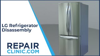 LG Refrigerator Disassembly [upl. by Nyrehtac]