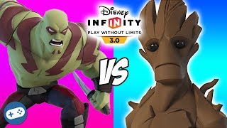 Drax VS Groot Disney Infinity 30 Toy Box Versus [upl. by Araiek]