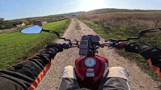 Pavement ends Light offroad on my Barton Volcano 50cc [upl. by Atsylak]