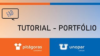 TUTORIAL  PORTFÓLIO EAD [upl. by Aneret]