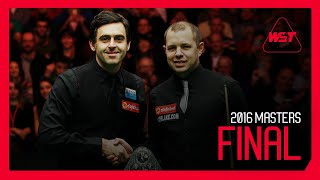 OSullivan vs Hawkins Final In FULL 🍿  Masters 2016 [upl. by Airdni]