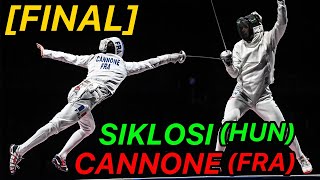 Tokyo 2021 FINAL Cannone FRA v Siklosi HUN  Olympic Fencing  Mens Epee Fencing Highlights [upl. by Lebam729]