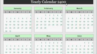 Yearly Calendar [upl. by Bevan]