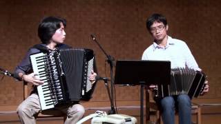 Bandoneon Accordion Jazz Duo Autumn Leaves [upl. by Wojcik]