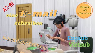 A2B1  WRITING TEST  Reklamationsschreiben  eine Email schreiben  Engsub  Vietsub [upl. by Kremer]