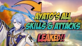 Ayatos Attacks All Skills amp Constallations Leaked  Genshin New Leaks [upl. by Eleinad258]