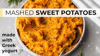 MASHED SWEET POTATOES  easy healthy sweet potato recipe [upl. by Eilloh]