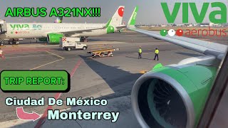 TRIP REPORT VIVA AEROBÚS A321NX l Ciudad de México MÉX  Monterrey MTY l Aviones nuevos [upl. by Burd782]