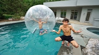 I TRAPPED MY TWIN BROTHER INSIDE A GIANT BUBBLE BALL [upl. by Eicak]