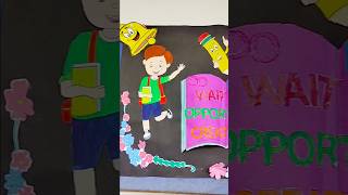 Simple and easy school bulletin board decoration ideas for the teachers bulletinboard [upl. by Akital]