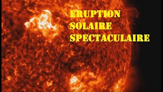 Spectaculaire éruption solaire dirigée vers la Terre le 14 août 2022 [upl. by Ramin249]