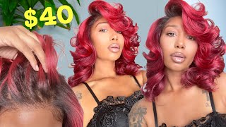 IT’S A SYNTHETIC WIG YALL Outre 5x5 Lace Closure Wig Body Wave 16’ Trendy Kay [upl. by Sansbury]