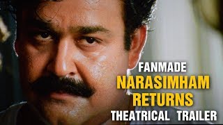 Narasimham Returns Theatrical Trailer Fan made  Mohanlal Shaji Kailas [upl. by Attela]