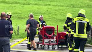 Verheerender Brand in Fischen Stall und Wohnhaus betroffen – Lokale Solidarität in Aktion [upl. by Neros]