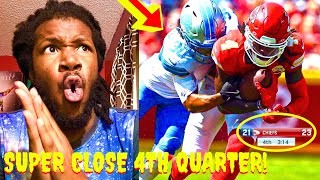 EXTREMELY INTENSE 4TH QUARTER CHIEFS VS LIONS PRESEASON HIGHLIGHTS REACTION 2024 [upl. by Irac795]