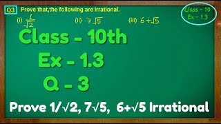 Class  10th Ex  13 Q 3 Real Numbers NCERT CBSE [upl. by Martine]