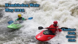 Freestyle kayaking Hambleden Weir  May 2021 [upl. by Tnairb228]