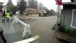 CAPITOLA FLOOD THE VILLAGE FLOODS MARCH 26 2011 [upl. by Corrie]