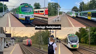 4K Pociągi Sulejówek  Trains Sulejówek [upl. by Oek]