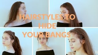 Hairstyles to hide your bangs [upl. by Aneg592]