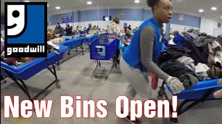 Filling Up Carts At The Goodwill Bins Grand Opening of New Location [upl. by Namielus332]