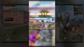 Aana pure 1 v 2 clutch shortsyoutubeshorttrendingbgmitrendingshortspubgmobilejonathan gaming [upl. by Tioneb]