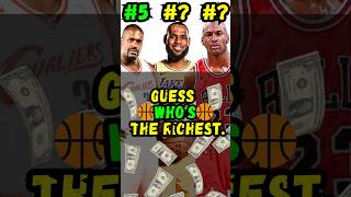 The Richest NBA players nba lebronjames michaeljordan shorts shortsvideo [upl. by Yrojram349]