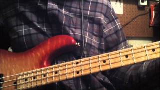 Lakland 494 bass  both pickups [upl. by Ayhtnic710]