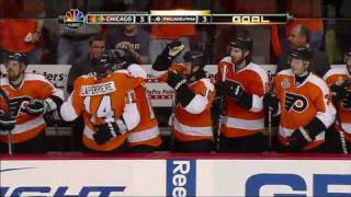 Blackhawks win Stanley Cup in OT beat Flyers in Game 6 [upl. by Stanleigh436]