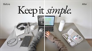 💻 Things you DONT NEED in your OFFICE  MINIMAL HOME ep 1 [upl. by Lydnek]