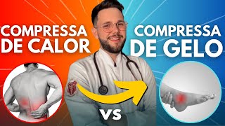 COMPRESSA QUENTE vs GELO qual é melhor para dor [upl. by Otrebilif]