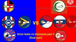 timor leste vs indonesia part 3final part [upl. by Linehan328]