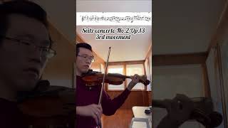 Seitz Violin Concerto No2 3rd movement part 1 [upl. by Arinaj]