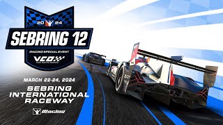 The iRacing 12 Hours of Sebring  Sebring International Raceway  Part 1 [upl. by Anayek]