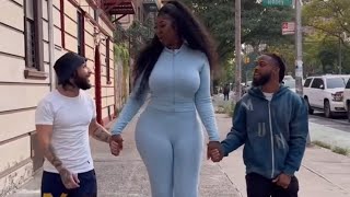 Tall Women 52  Two Short kings Dating one Tall woman ♀  Funny compilation [upl. by Bidget]