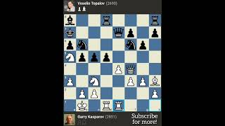 KASPAROV vs TOPALOV Wijk aan Zee 1999 [upl. by Inah474]