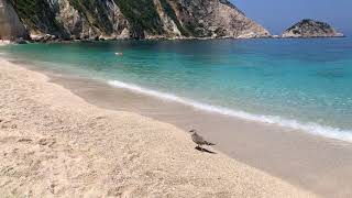 Petani beach kefalonia july 2021petanibeach lixouri [upl. by Namialus]