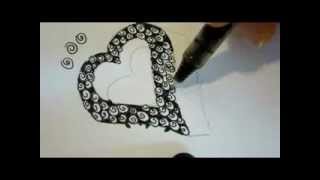 How To Wreath  Draw A Rose Wreath  DIY Wreath on Card [upl. by Ahsimaj19]