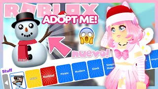 NUEVA MASCOTA SNOWMAN GRATIS MUÑECO DE NIEVE CONFIRMADA Y MUEBLESDECORACIONES en ADOPT ME ⛄🎁 [upl. by Ursulette187]