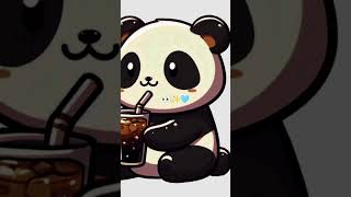 CoLaPoTaTo ChIpS🥤🍟 asthetic cute animation childhoodlove panda shortsvideo [upl. by Idnak466]